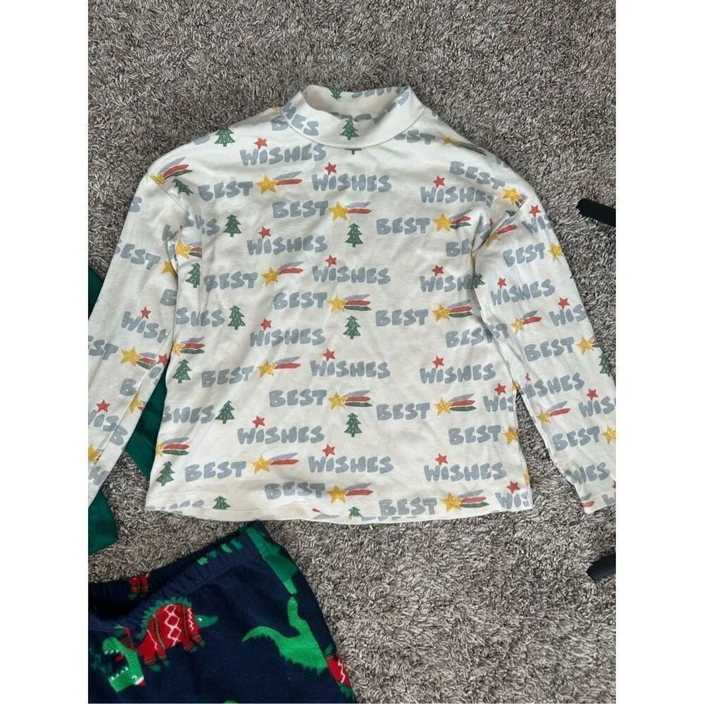 zara/carters toddler kids 5T christmas holiday clothes bundle shirts pj pants